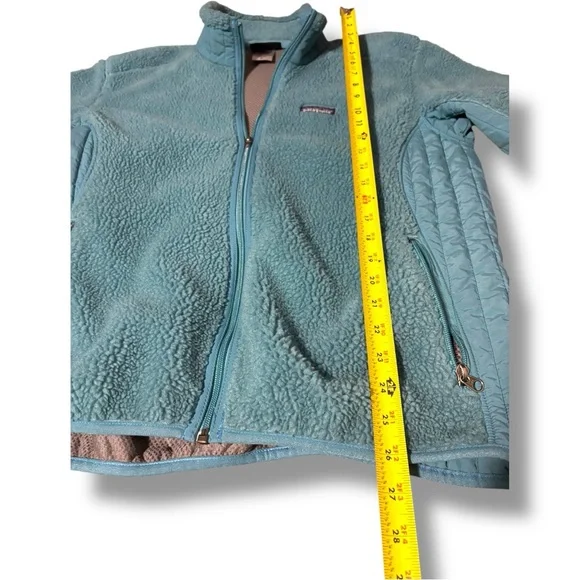 Patagonia Women’s Retro X Full Zip Long Sleeve Cozy Teal Fleece Jacket - Picture 7 of 15
